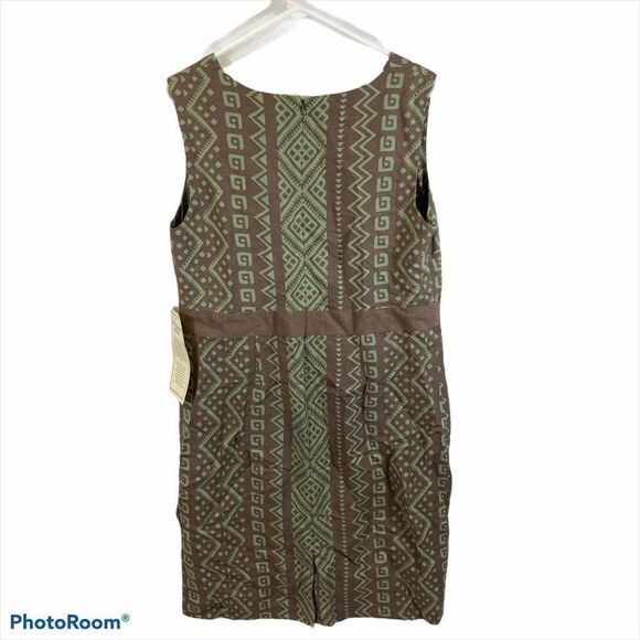 NWT Jessica London Linen Blend Print Dress Size 14 - Picture 4 of 10
